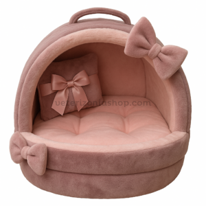 Cueva Iglú Malva Rosa para Perro y Gato