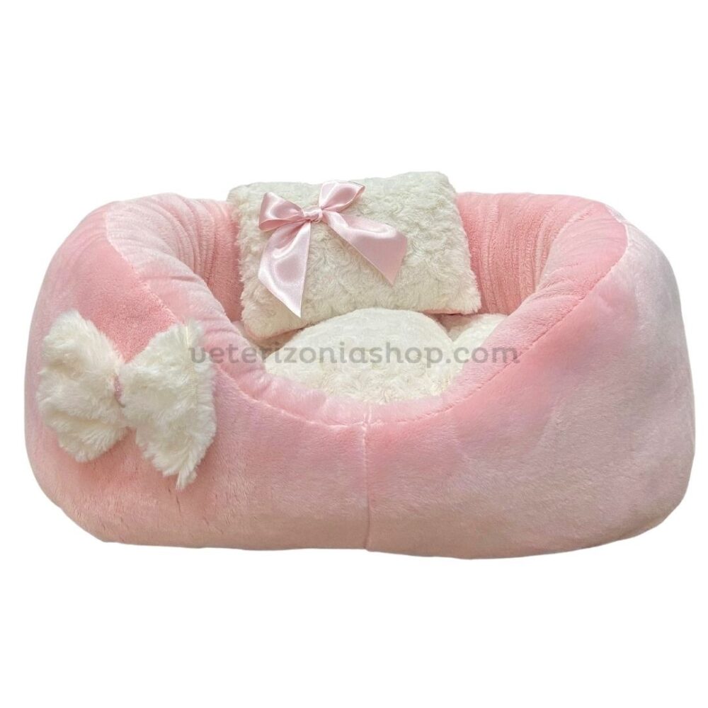 cama-rosa-chicle-blanco-para-perro-veterizoniashop