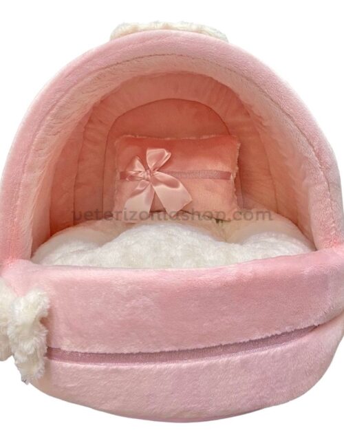 cueva-rosa-blanco-para-perro-veterizoniashop