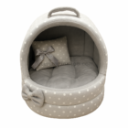Cueva Iglú para perros y gatos gris claro