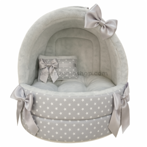 Cueva iglú mini estrellas gris para Perro y Gato