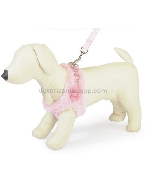 arnés-más-correa-para-perritas-rosa