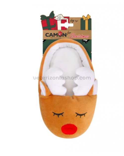 zapatilla-felpa-reno-juguete-navideño-para-perros-veterizoniashop-1