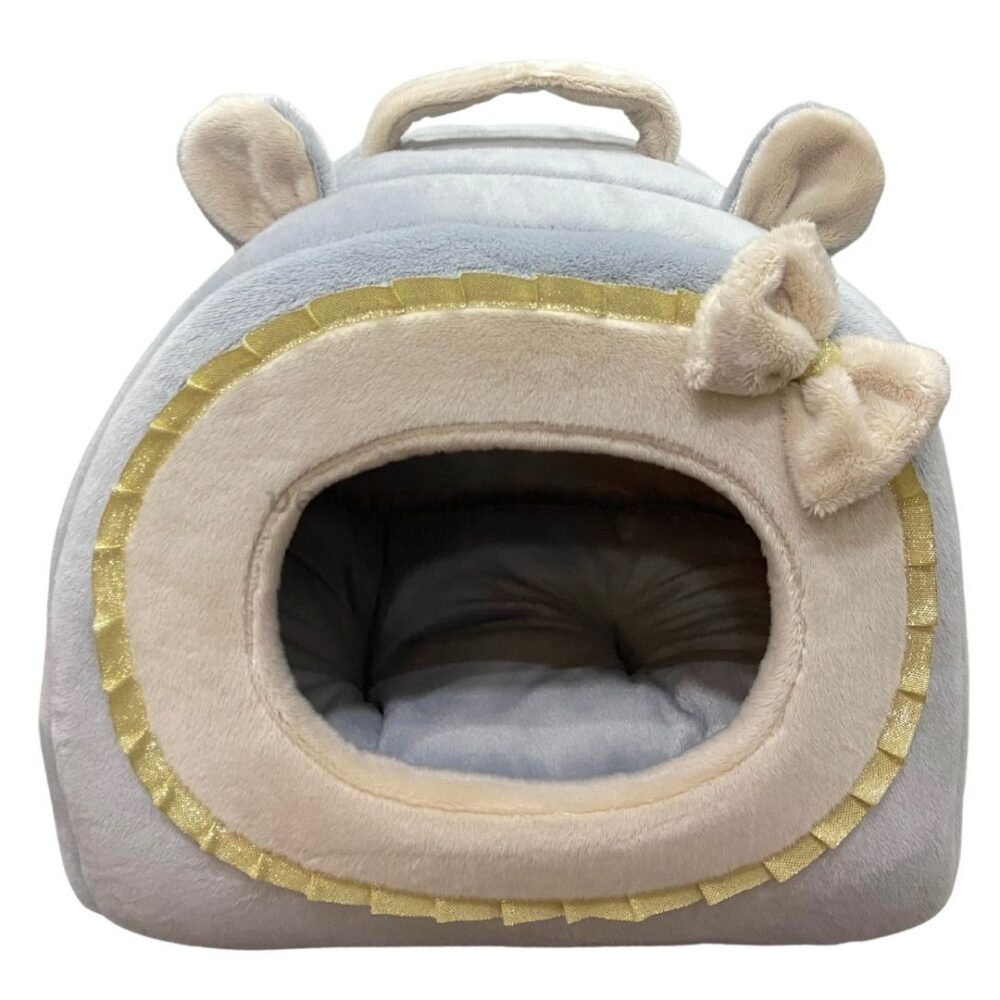 cueva-iglú-gris-azulado-para-perro-gato-veterizoniashop