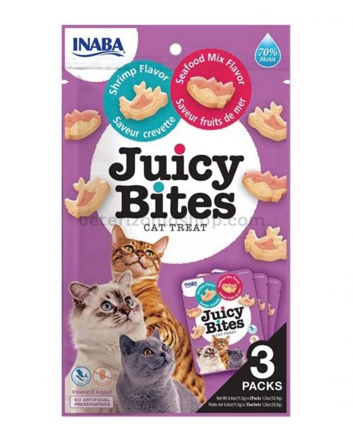 inaba-juicy-bites-camarón-y-mariscos-snacks-para-gatos-veterizoniashop