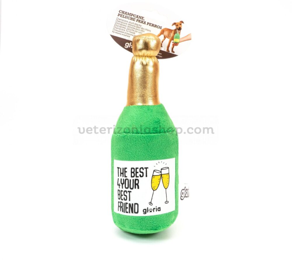 mini-peluche-botella-champagne-para-perros-pequeños-1