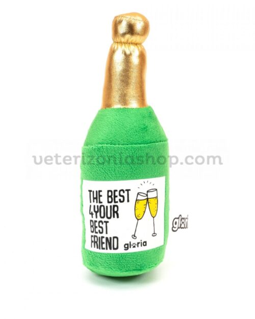 mini-peluche-botella-champagne-para-perros-pequeños