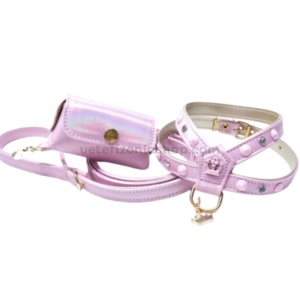 conjunto-arnes.-correa-portabolsas-rosa-claro-coronita-estilfordog