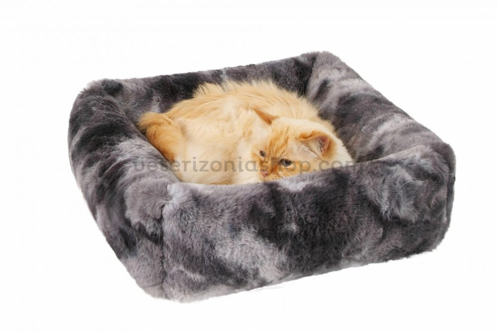 Cama-Cube-Fox-Streky-gris-para-perro-o-gato
