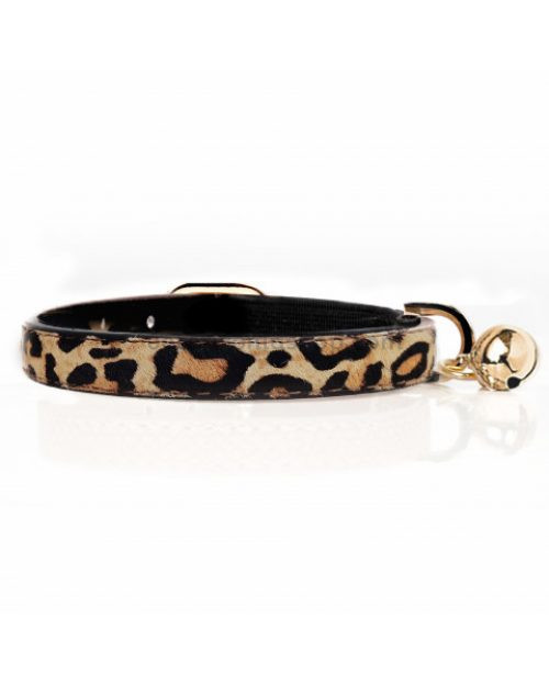 Collar para gato con cascabel Leopard