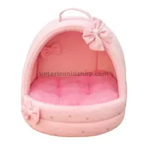 Cama-Cueva para Perro o Gato Dulce Nube Rosa