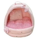 Cama-Cueva para Perro o Gato Dulce Nube Rosa