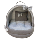 Cama-Iglú Vichy Gris para Perros y Gatos | Veterizonia
