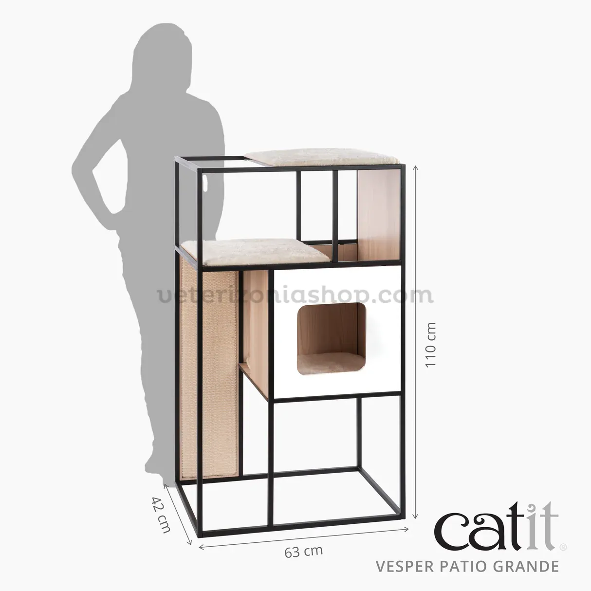 Mueble para Gatos Vesper PATIO Grande