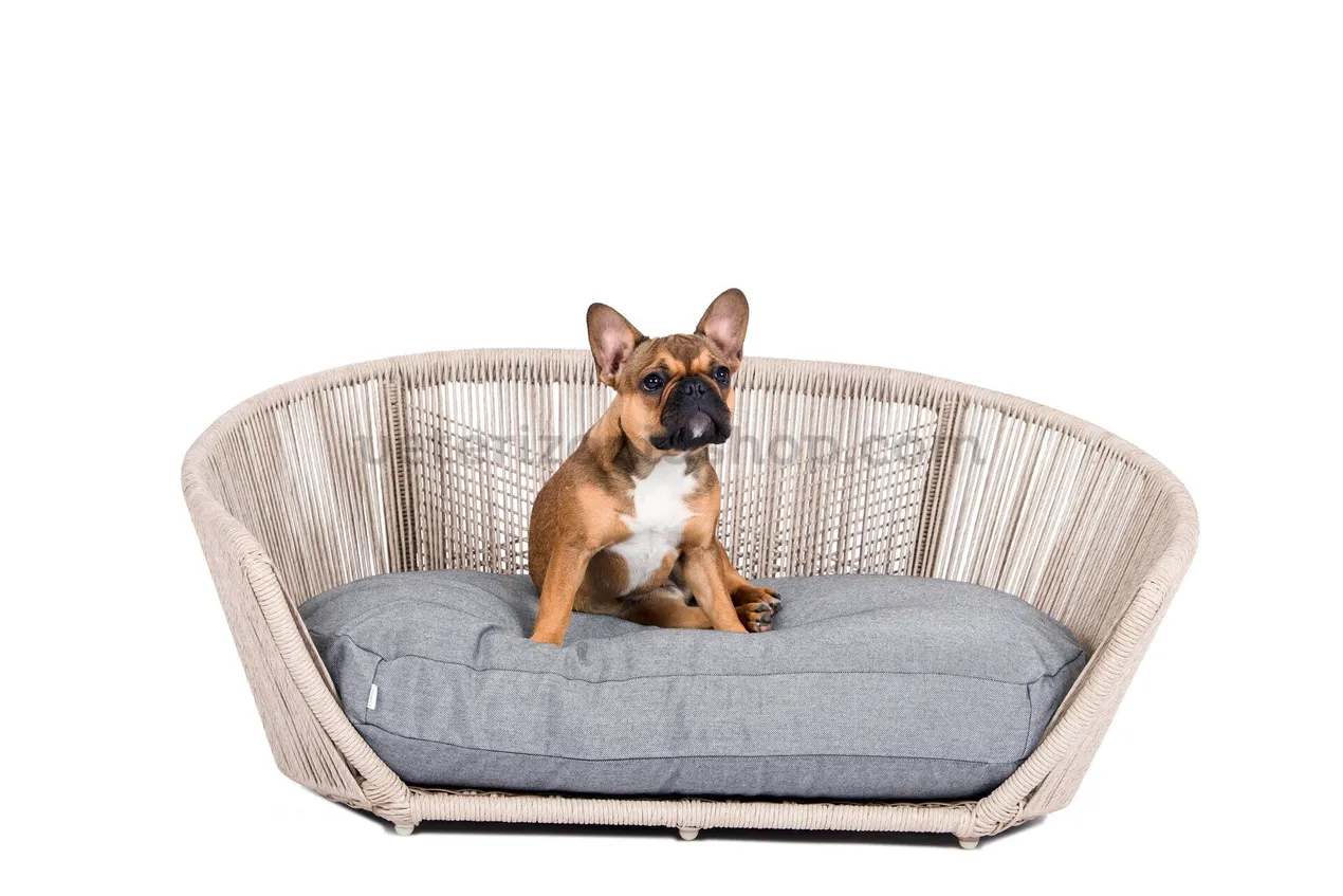 Cama de diseño para perros cojín gris