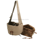 Bolso de transporte para perro pequeño Tina brown con interior desmontable
