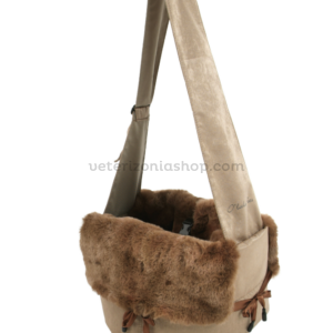 Bolso de transporte para perro pequeño Tina brown con interior desmontable