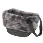 Bolso de transporte para perro pequeño bandolera ajustable Dark Grey