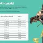 Guía de tallas del collar para perro Pink Sweet Mae con medidas para un ajuste perfecto