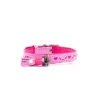 Collar para perro Sweety rosa con corazones cómodo y seguro para todas las razas