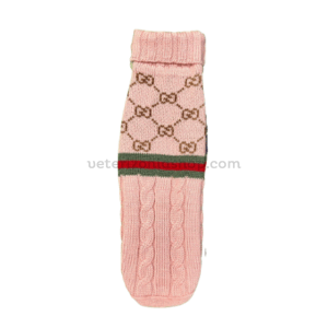 Jersey de lana merino para perros color rosa empolvado Dolcevita Infinity