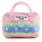 Mini Bolso Chewy Vuiton Pink Ombre para perros toy con squeaker