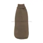 Jersey para Perros Sofía Choco | Vista frontal del jersey cálido y suave para perros pequeños y medianos