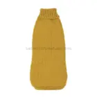 Jersey para Perros Sofía Amarillo en maniquí, tejido cálido para invierno