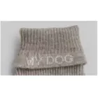 Jersey para perro de lana merino 100% color cuerda – detalle del cuello