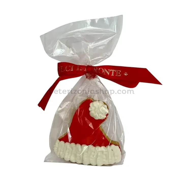 galleta-gorro-papa-noel-dolci-impronte (1) Galleta navideña para perros en forma de gorro de Papá Noel Dolci Impronte