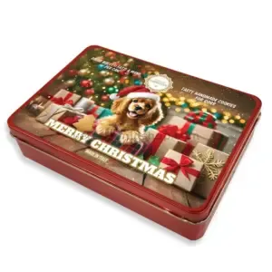 Galletas navideñas para perros Dolci Impronte en lata roja