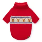 Jersey Navideño para Perro con Borla y Renos Fair Isle
