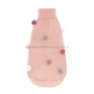 Jersey rosa para perro Bonbon – detalle espalda