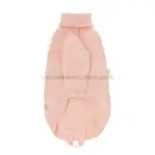 Jersey para perro rosa con pompones – parte trasera