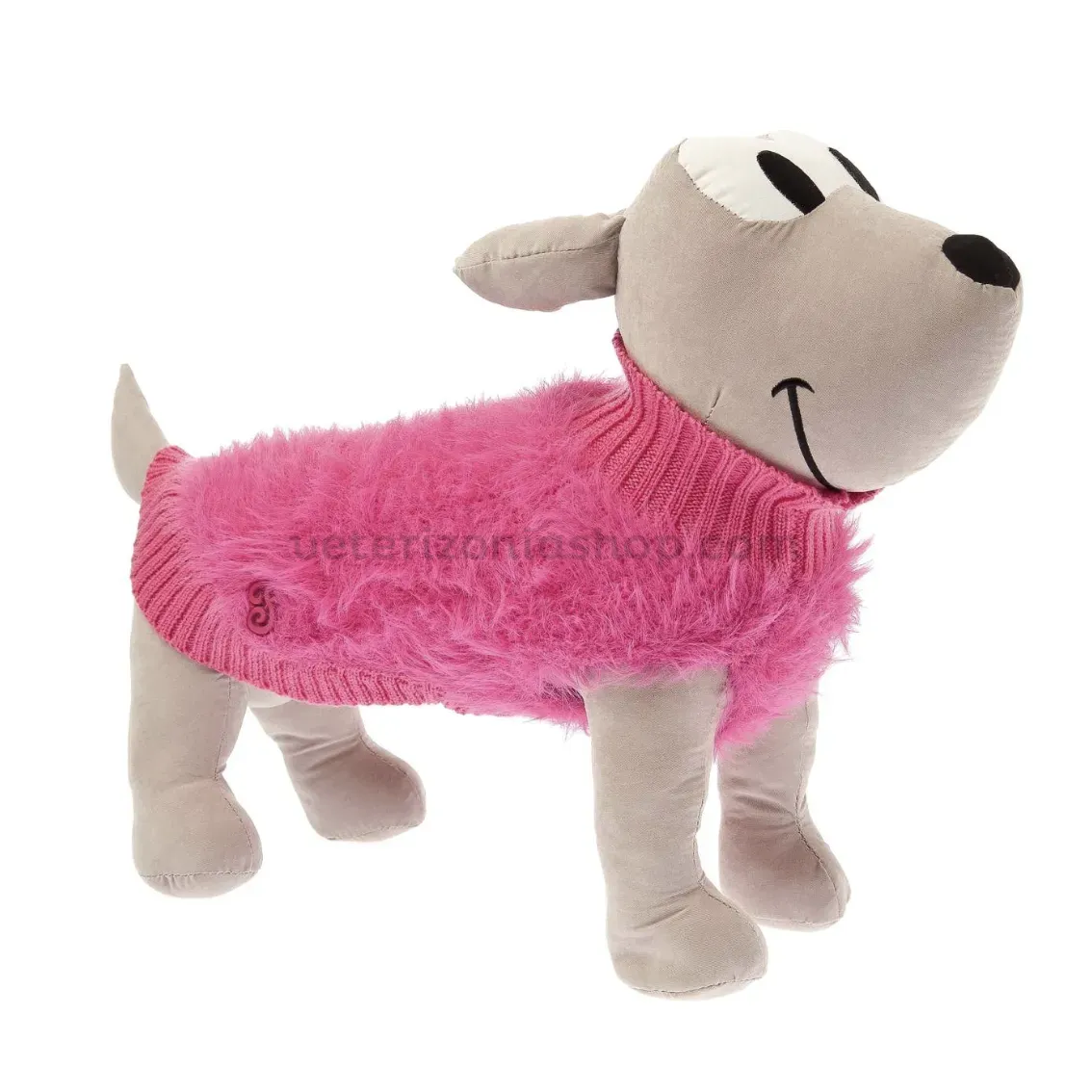 Jersey para perro peluche fucsia – suave, cálido y elegante