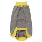 Jersey para perro Scintilla gris y amarillo – parte inferior y elásticos