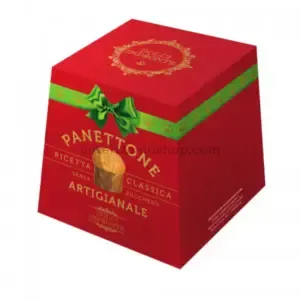 Panettone para perros Dolci Impronte en caja navideña