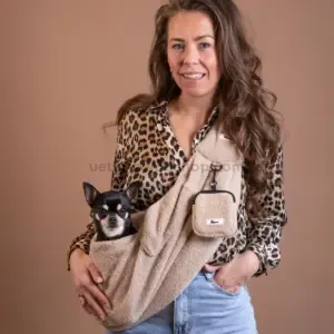 Bolso bandolera para perro pequeño cómodo y suave
