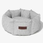 cama perro rayas grises desenfundable premium