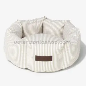 Cama Perro Rayas Beige Luxury Cupcake Puglia