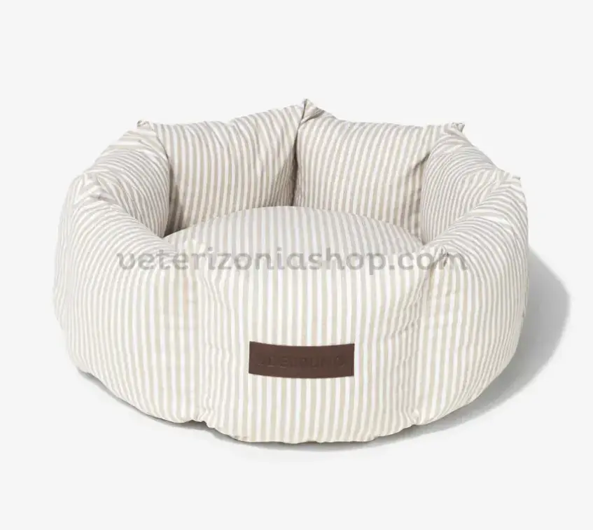 cama-perro-beige-rayas-cupcake-puglia Cama Perro Rayas Beige Luxury Cupcake Puglia