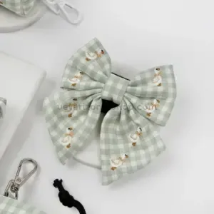 lazo para arnés o collar perro verde salvia