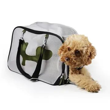 Mochila transportadora para mascotas con apertura frontal
