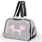 Transportadora Mesh Bag rosa para perros y gatos pequeños tipo bolso y mochila transpirable