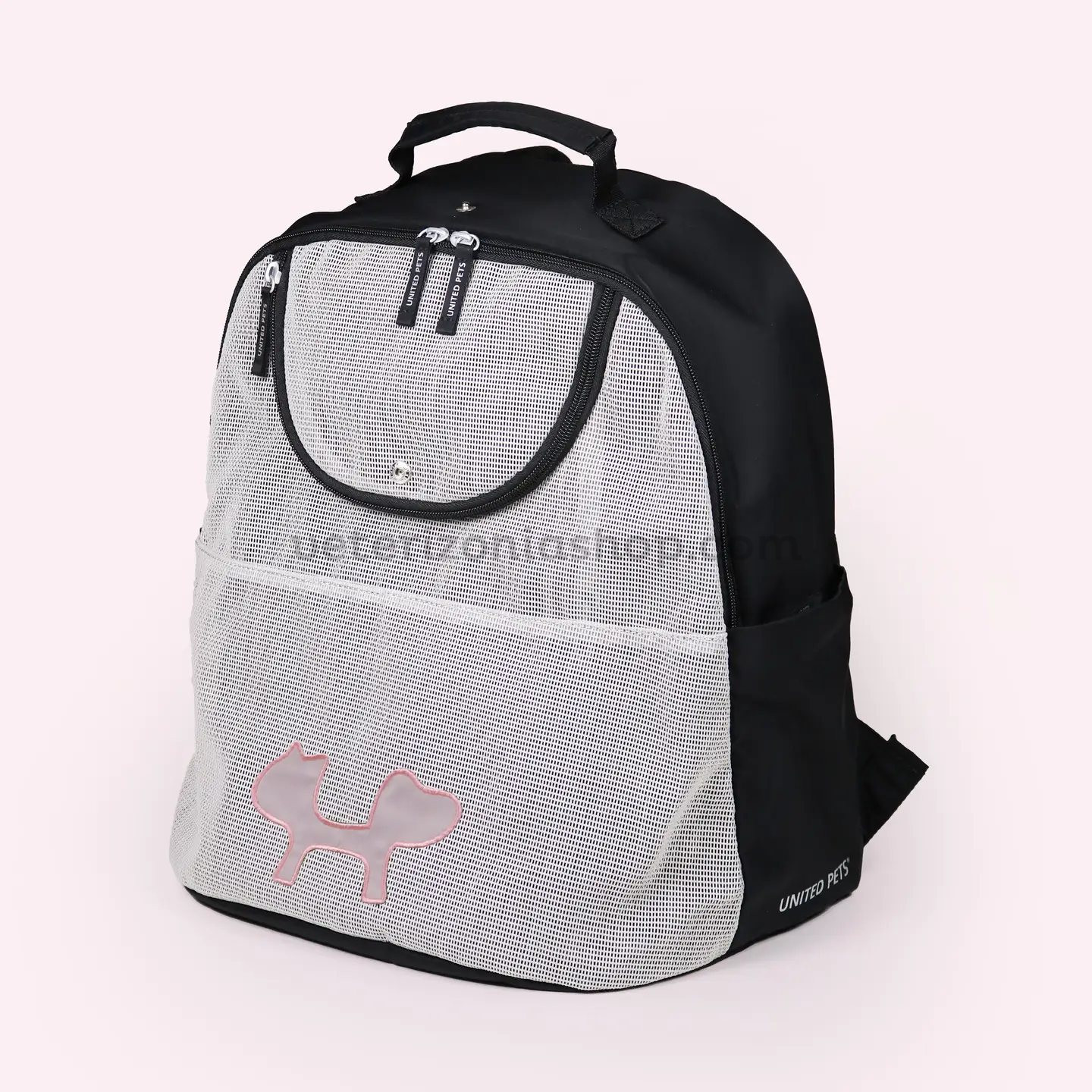 mochila-eco-rosa-frontal Mochila porta mascotas ecológica rosa para perros y gatos pequeños