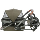 Carrito plegable para perros y gatos con cesto desmontable