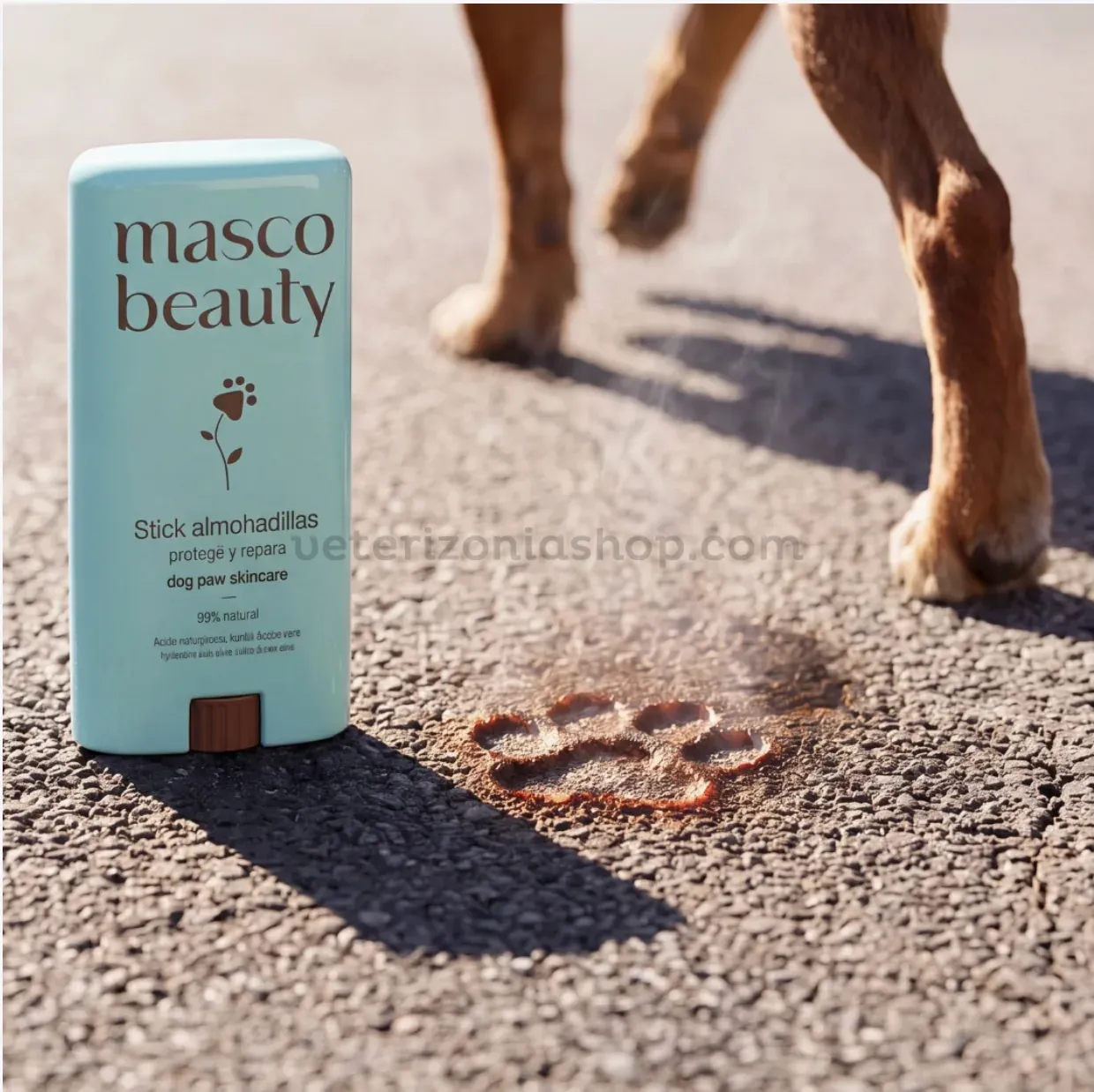 Stick protector de almohadillas para perros con ácido hialurónico, aloe vera y manteca de karité