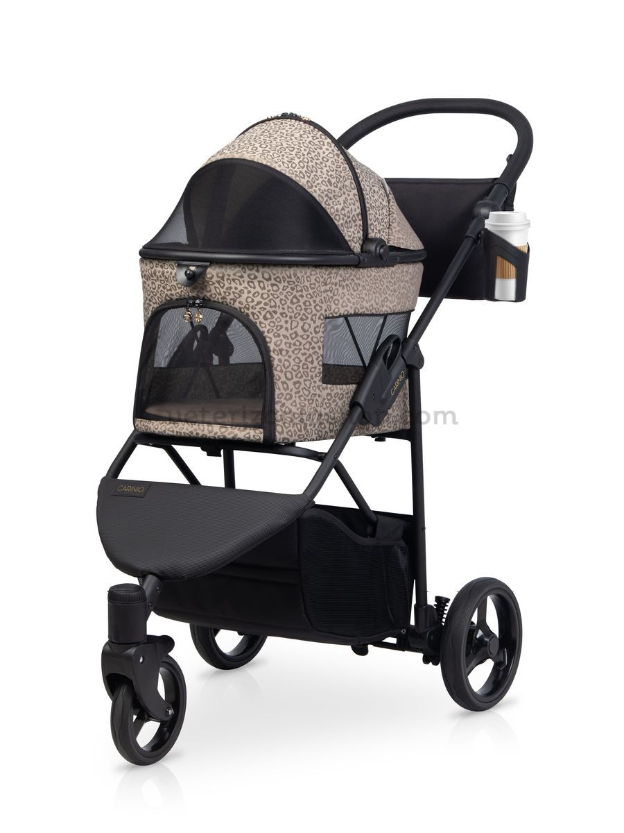 Carrito LEO Desert con capota cerrada y estampado de manchas Carrito LEO Desert con capota cerrada y estampado de manchas