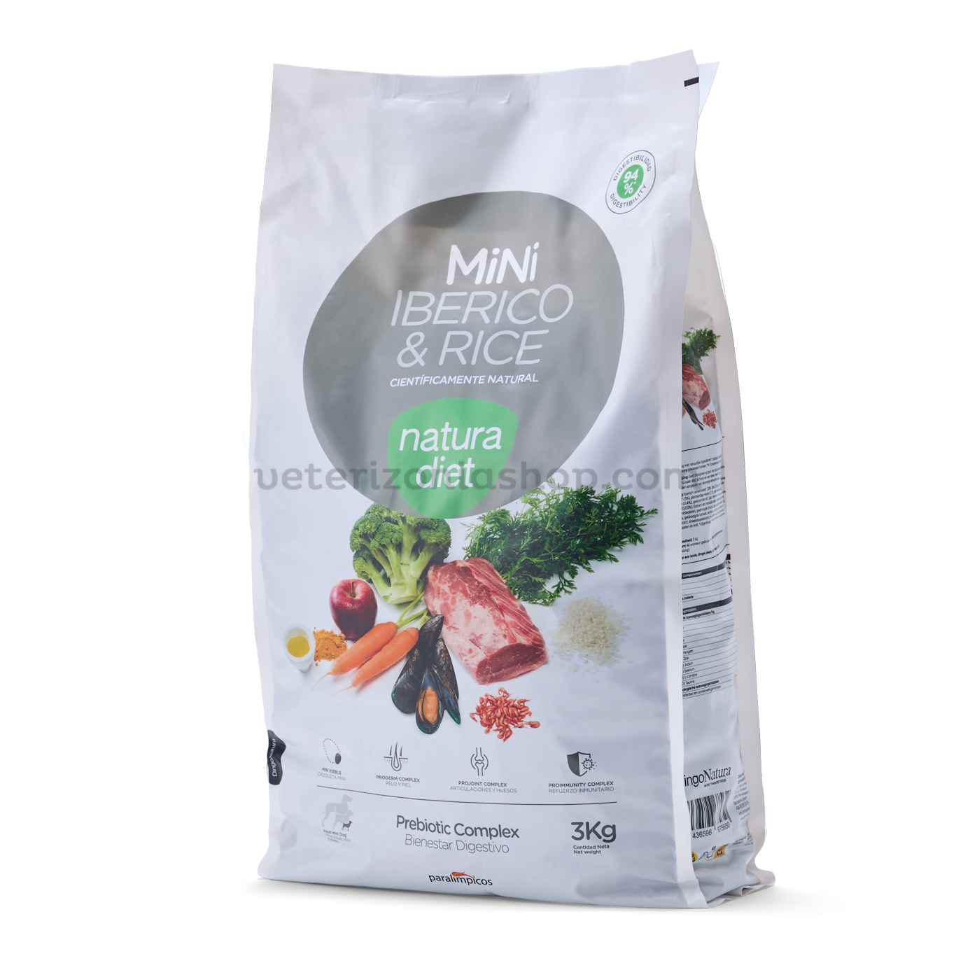 Natura Diet Iberico & Rice Mini – envase oficial Saco de Natura Diet Iberico & Rice Mini
