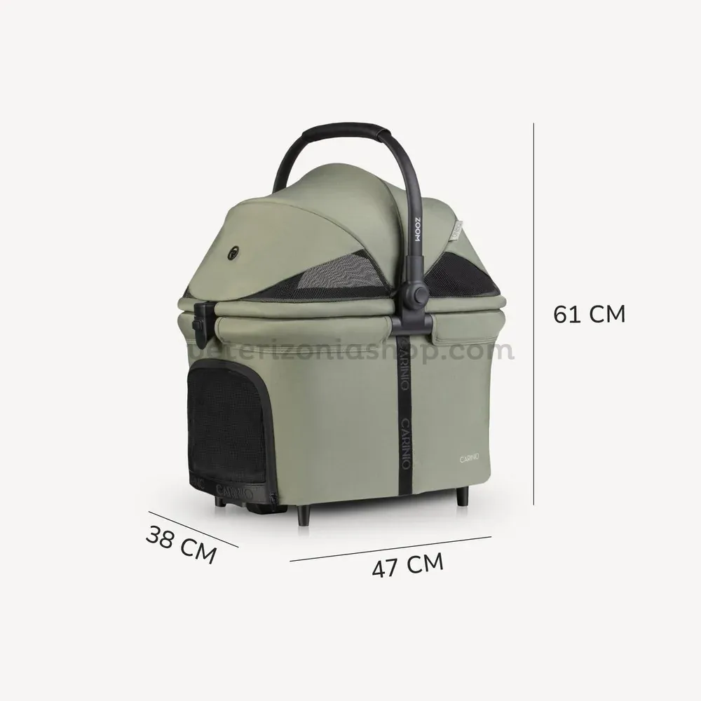 Medidas de la cesta extraíble del carrito Urban Luxe Verde Oliva